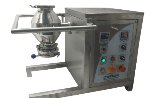 lab-scale double cone blender mixer machine