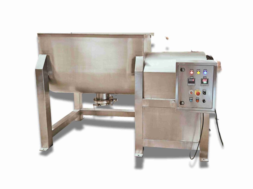 Production scale cGMP ribbon blender machine